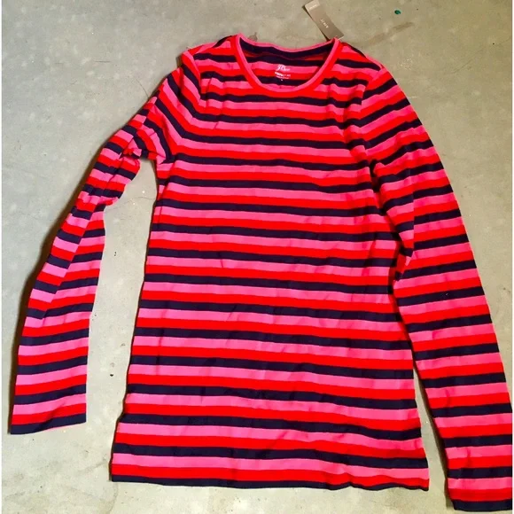 Crew Tops J Crew Perfect Fit Striped Tee Nwt Large Poshmark